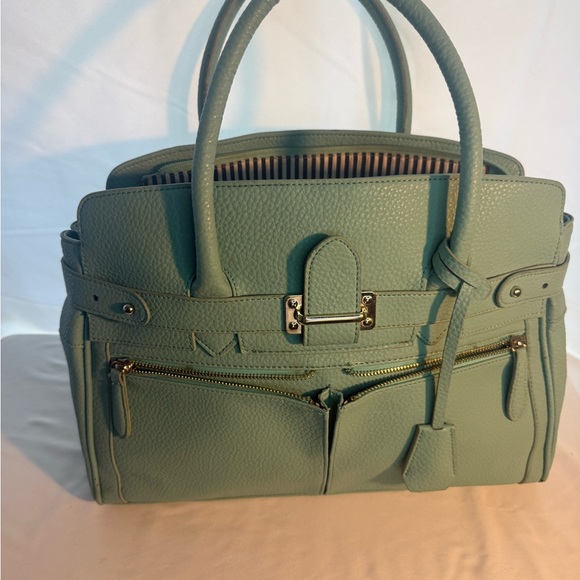 JustFab Mint Green Satchel - Picture 1 of 7